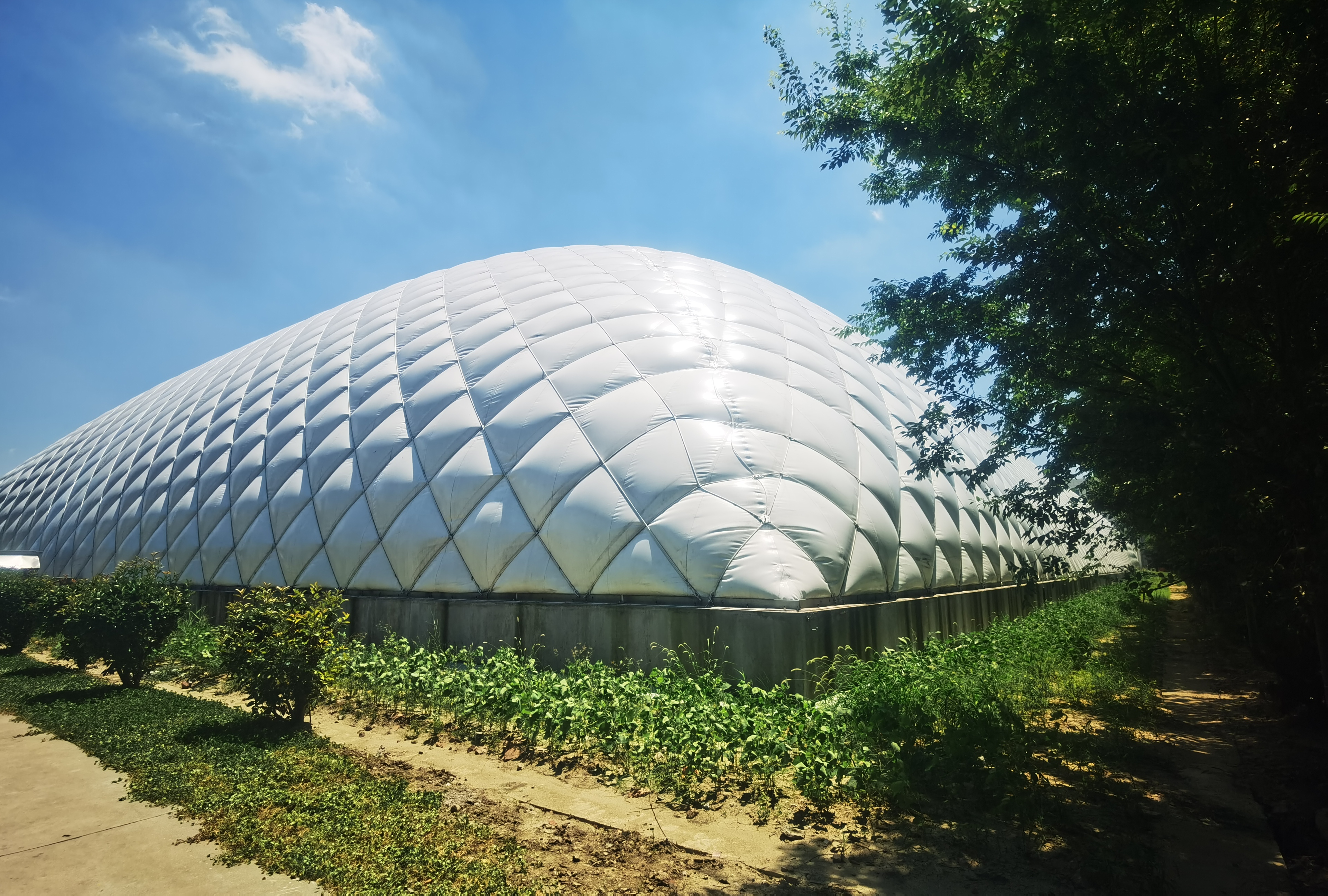 Air dome factory exterior