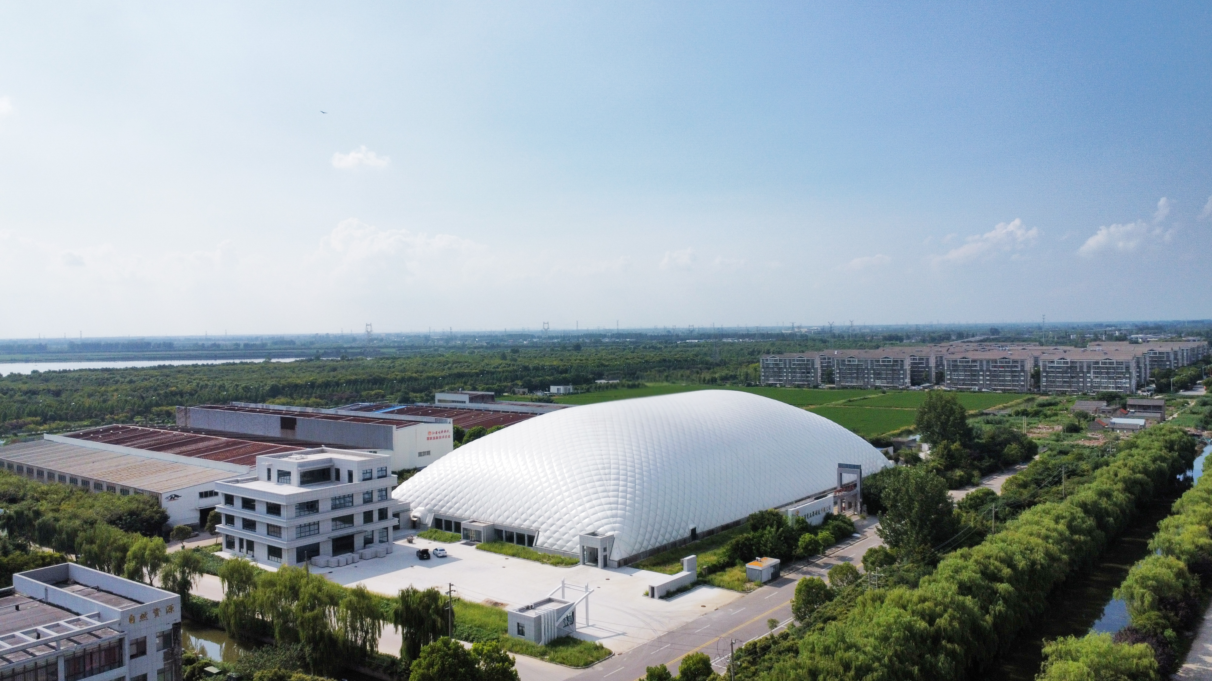 Air dome factory panorama
